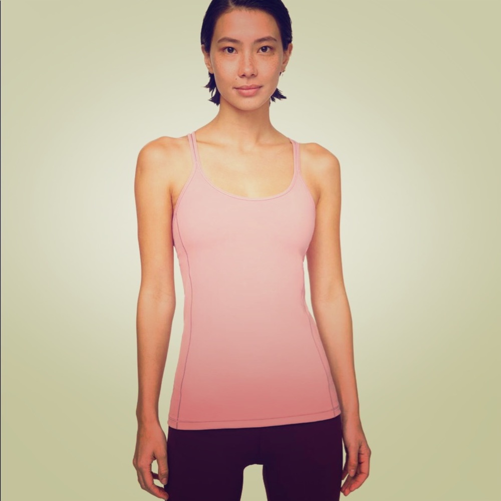 Lululemon strappy tank in pink
